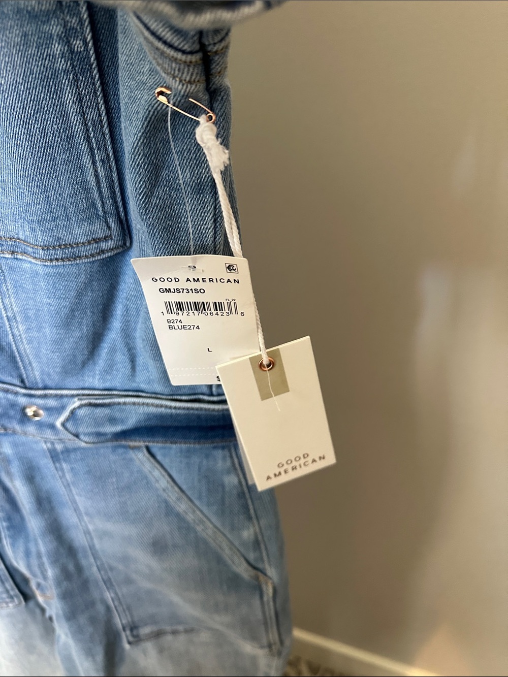 Going American Classic Light Blue Denim Jumpsuit Jeans for Women - Picture 4 of 4